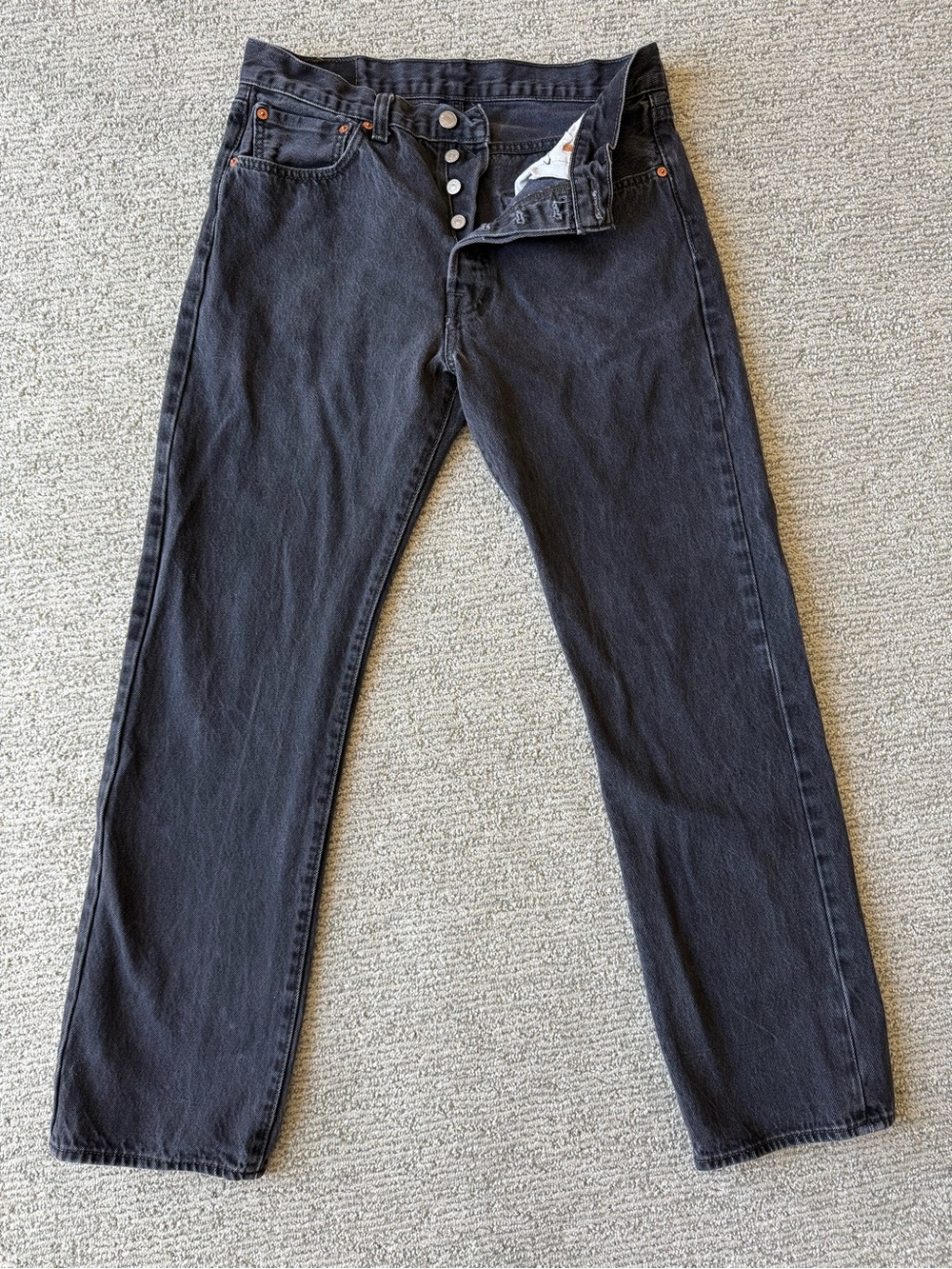 Vintage Men's Black 501 Levi’s Classic Button Fly Size 33x32